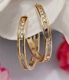 zuznocian Hoop Gold Bling Earrings - TheQueenBling