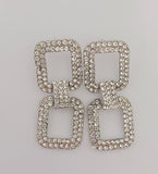 Square Bling Earring Set