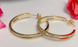 zuznocian Hoop Gold Bling Earrings - TheQueenBling